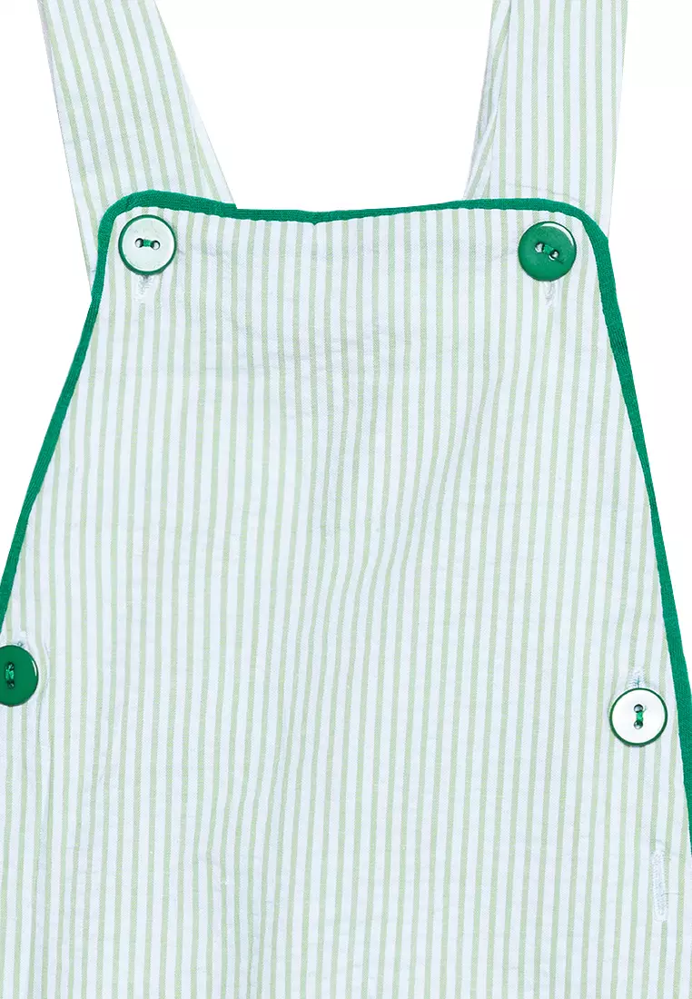 Scotty Pinstripe Jumper With Contrast Trimming