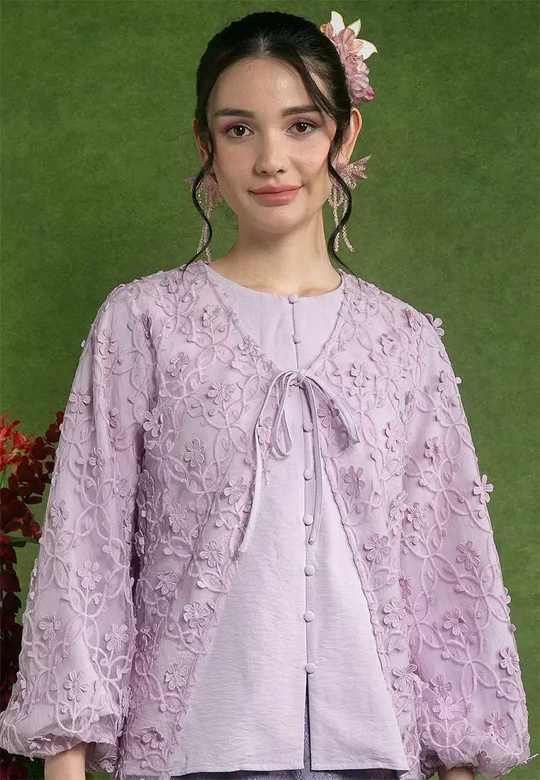 Qaseh Lace Long Kebaya Set