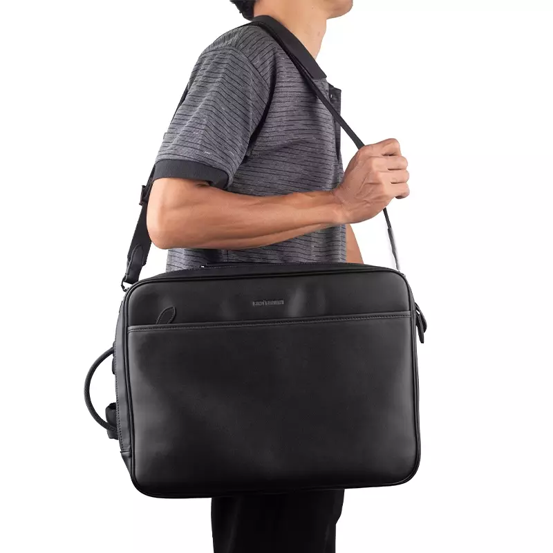 Tas Briefcase Bag Gino Mariani Asher Black