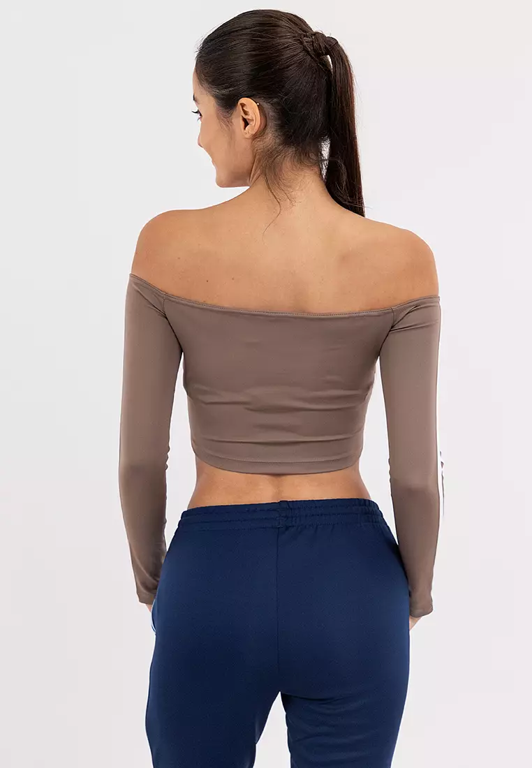 Buy ADIDAS Adicolor Off Shoulder Long Sleeve Long-Sleeve Top