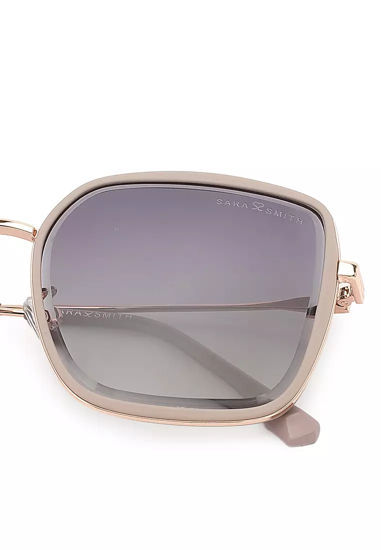 Unisex Fashion Sunglasses (Kacamata Hitam) - Ungu / Abu-Abu