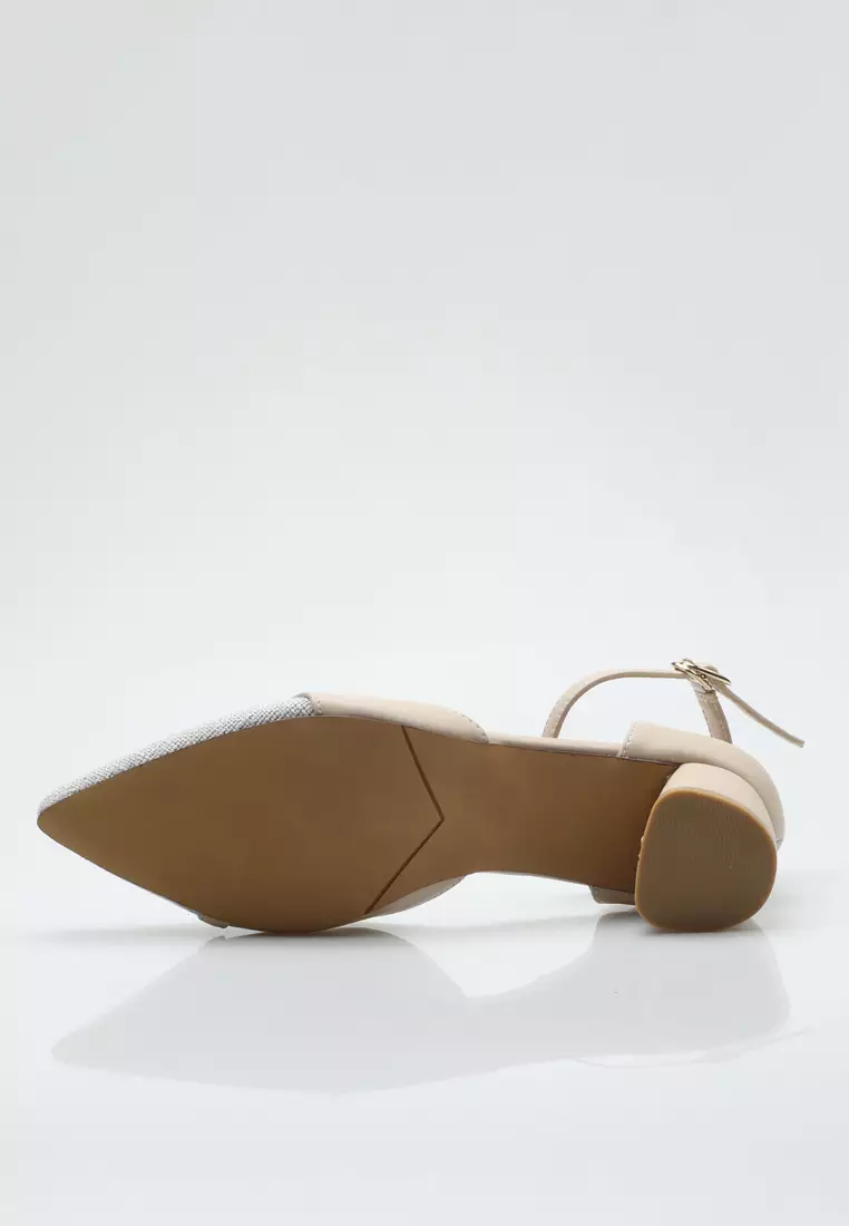 Color Matching Strap Mid Heel TH1802-25