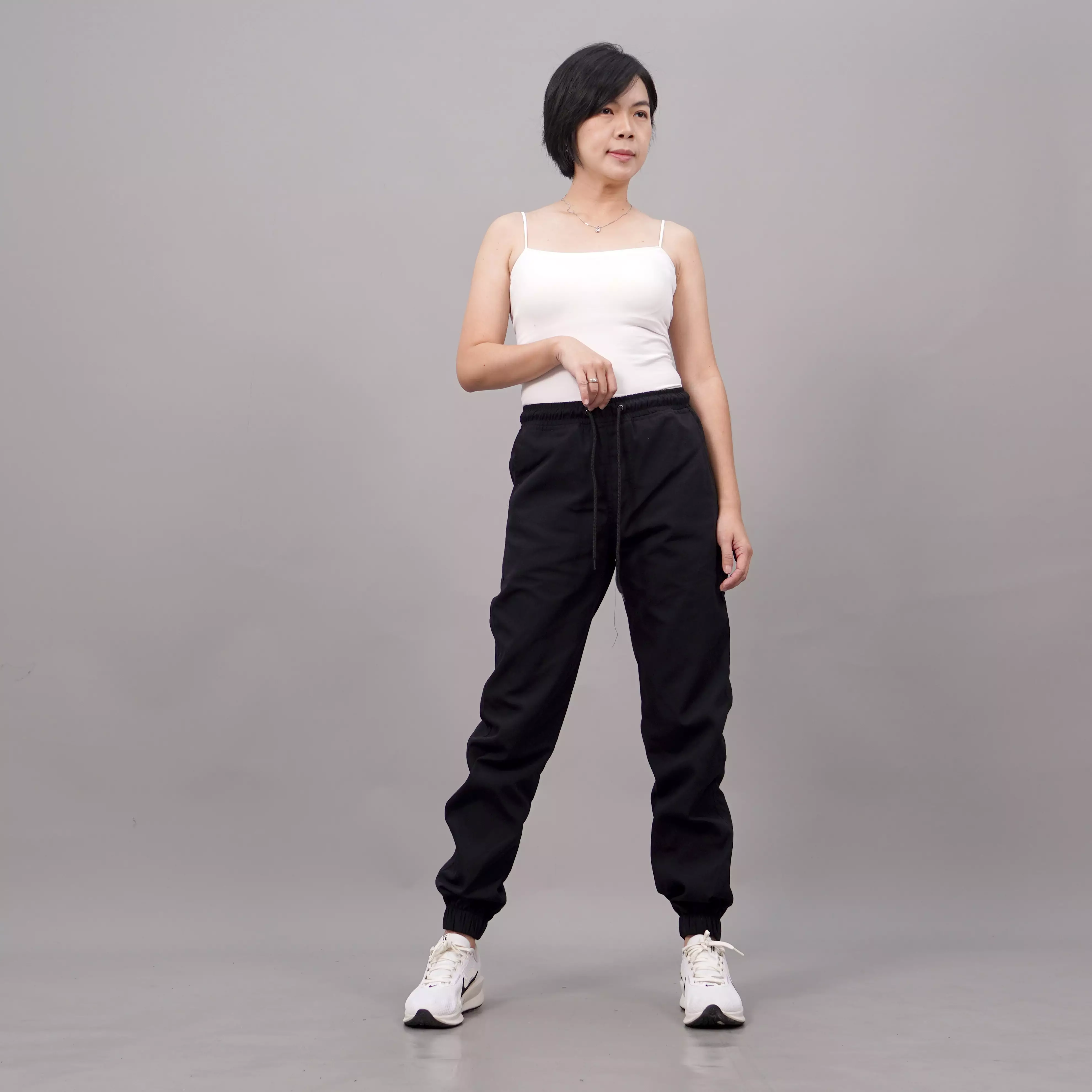  DIAN Celana Jogger Hitam Polos Jogger Pants Wanita Celana Joger Pants - HITAM