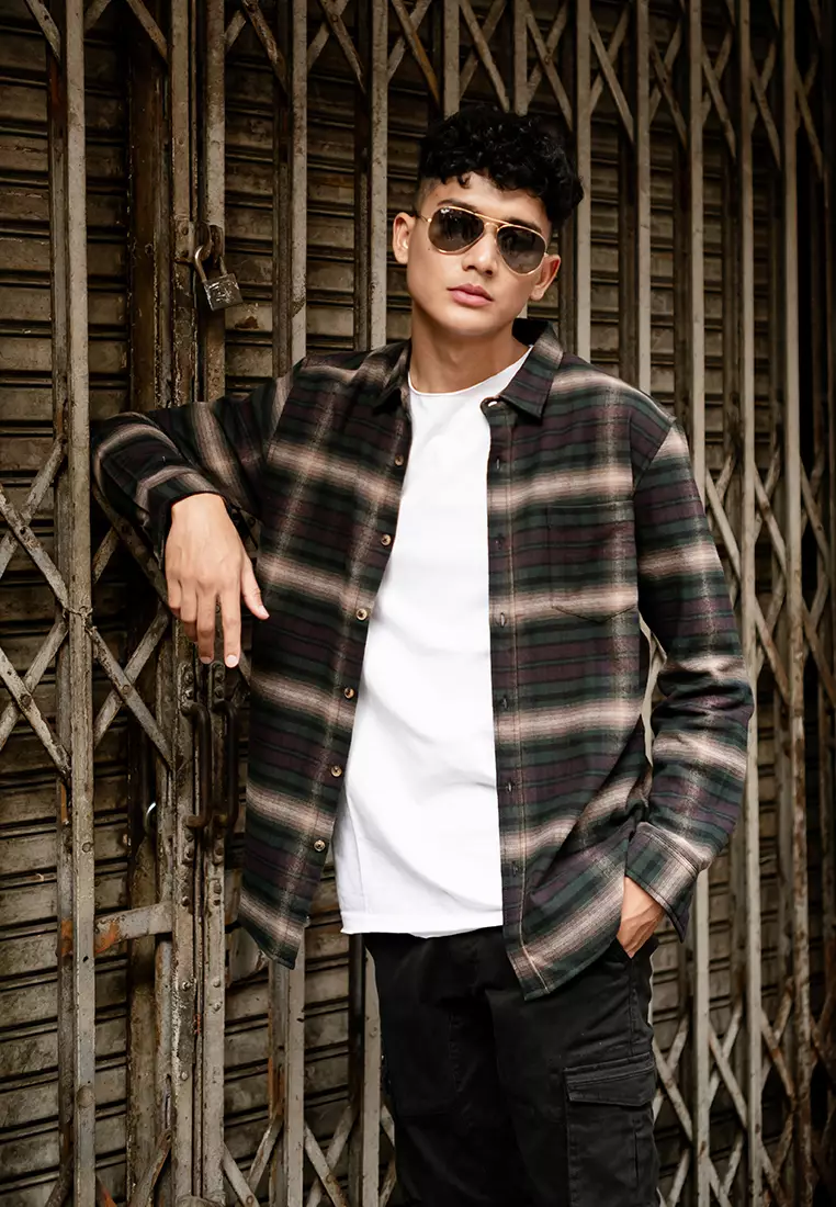 OXCON VETERANO Shadow Flannel Extra Comfort Shadow Brown