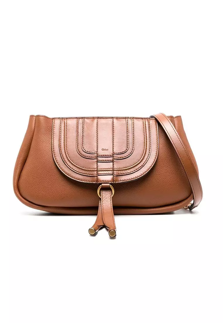 Buy Chloé Marcie Small Hobo Bag in Tan 2025 Online ZALORA