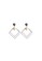 Evernoon black Anting Plug Diamond Needle Earrings Temperament Pendant Perhiasan Wanita - Black 78A78AC127ACE5GS_1