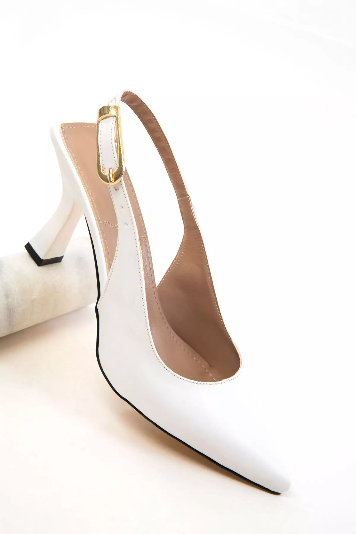 White-White Women's Classic Heeled Shoes 20596