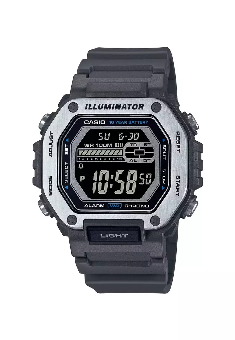 Buy Casio Casio Men s Digital Watch MWD 110H 8BV Black Resin Band