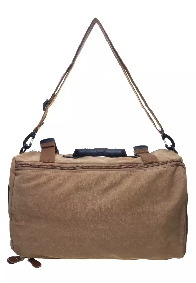 Victor Tas Ransel Pria Duffel Backpack Camping Travel Big Compartment Material Kanvas ORIGINAL - Khaki