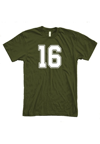 MRL Prints green Number Shirt 16 T-Shirt Customized Jersey E8387AA72A5B56GS_1