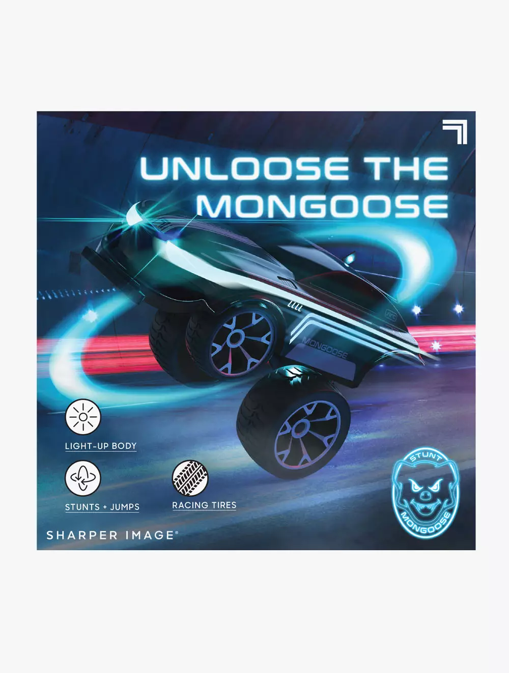 Discovery Sharper Image Toy RC Stunt Mongoose LED - DCP1212009991 - Multicolor