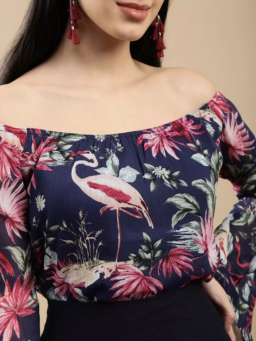 Chanira Milan Blouse-Navy