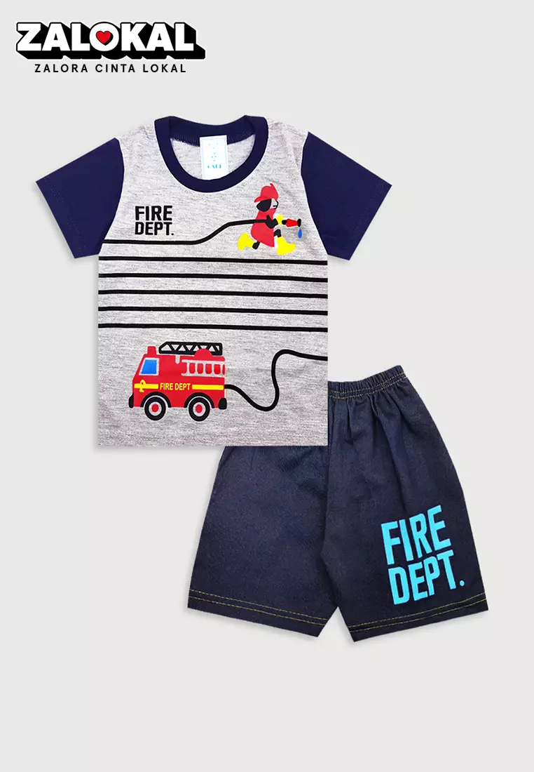 Wakakids Baju Bayi Anak Laki Laki Setelan Celana Jeans 3366 Navy