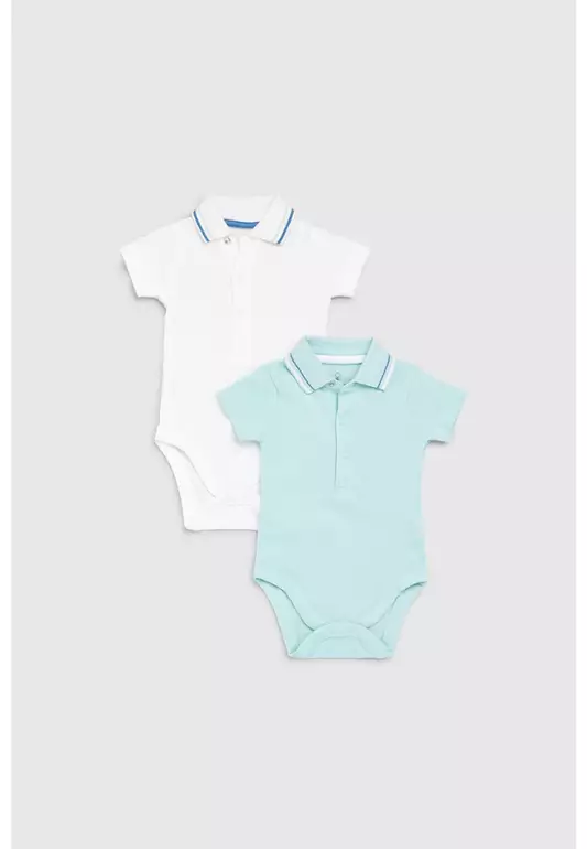 Polo Bodysuits - 2 Pack