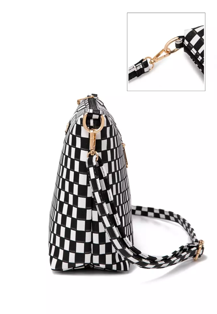 Buy STRAWBERRY QUEEN Strawberry Queen Flamingo Sling Bag Checker