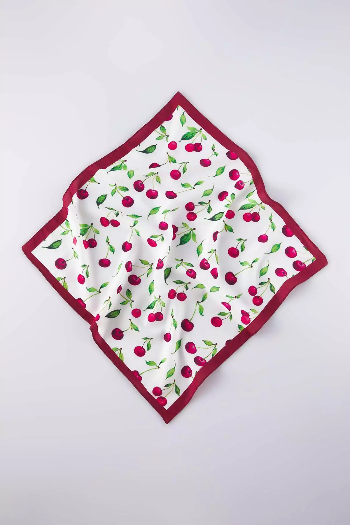 Red Patterned 50*50cm 2-Pack Scarf Accessory