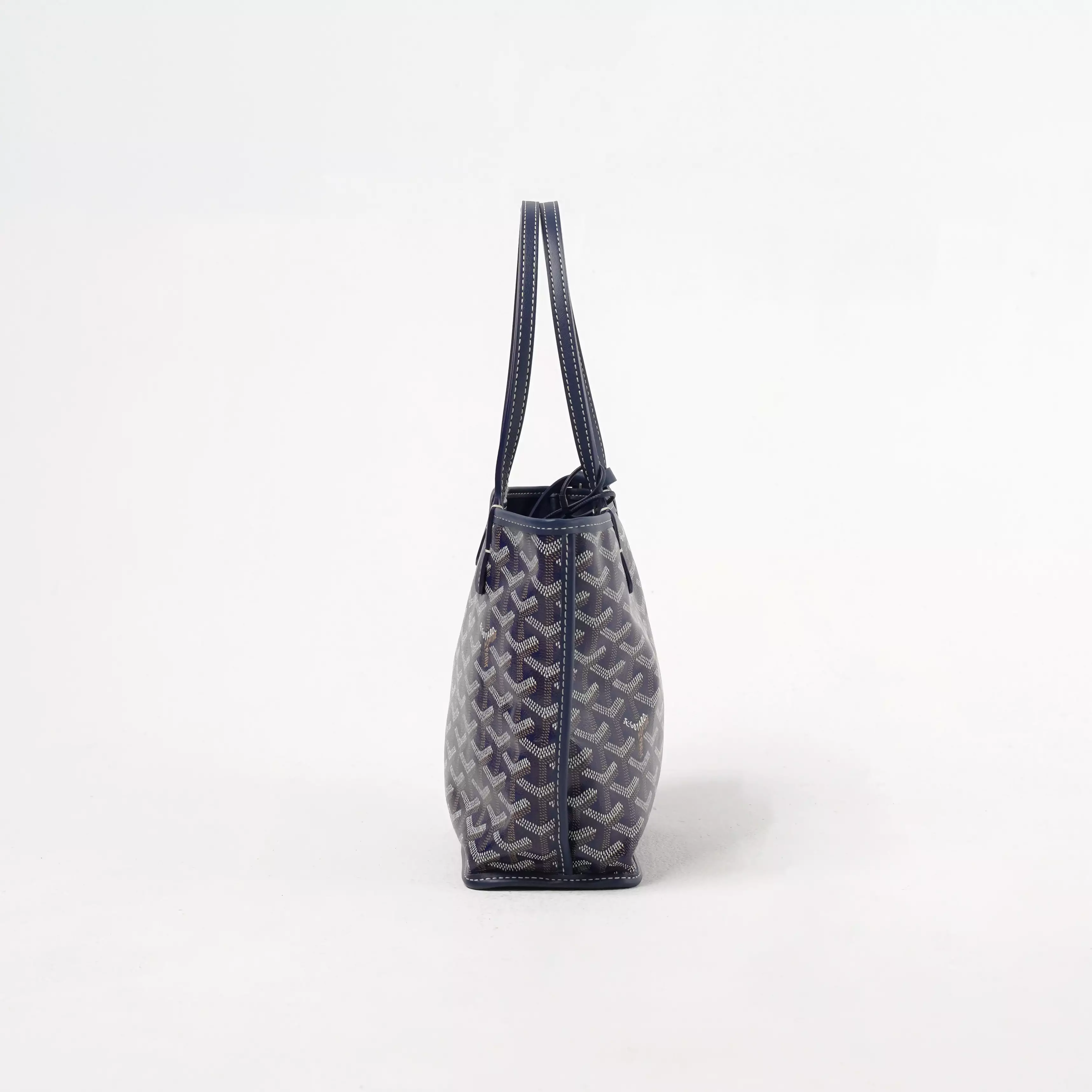 Tas GOYARD MINI ANJOU 2026 NAVY TOTE BAG WITH POUCH 100% ORIGINAL