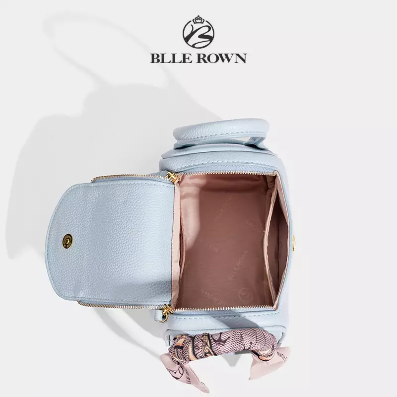 BLLE ROWN Tas Wanita Bentuk Bantal Tas Bahu Tas Selempang Wanita Model Terbaru BR6001-Blue