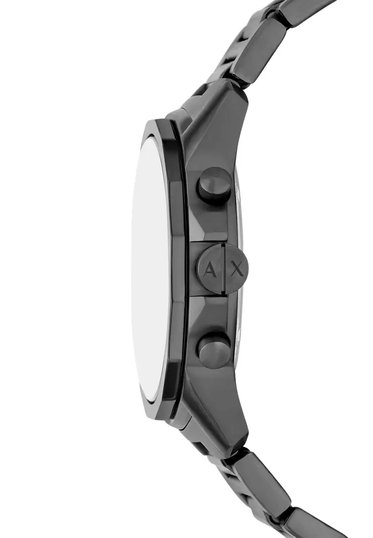 Armani Exchange Men's Chronograph Watch ( AX1765 ) - Quartz, Gun-Metal Case, Round Dial, 22 MM Gun-Metal Stainless Steel Band