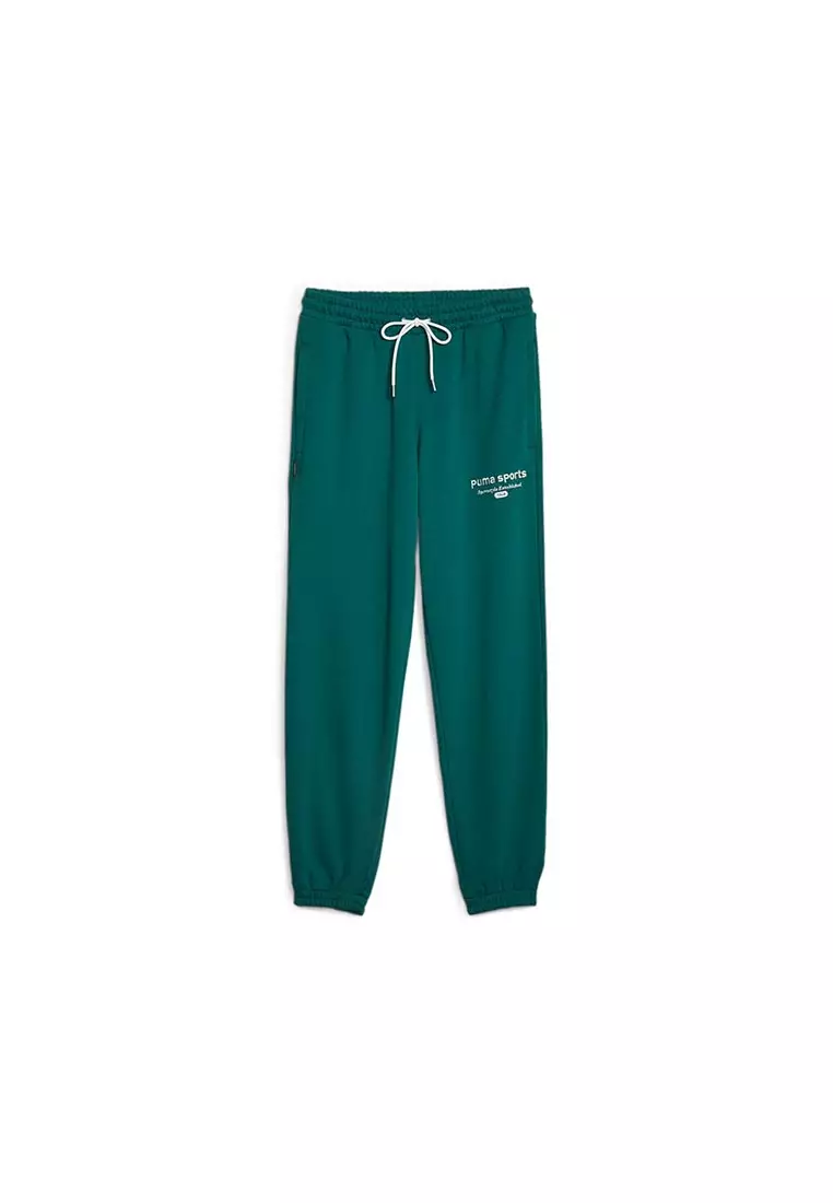 Puma joggers green on sale
