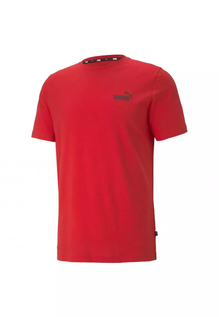 Buy PUMA ESS Small Logo Tee High Risk Red 2025 Online | ZALORA