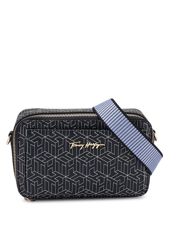 Tommy Hilfiger navy Iconic Monogram Print Camera Bag - Tommy Hilfiger Accessories 78778ACD1A933BGS_1