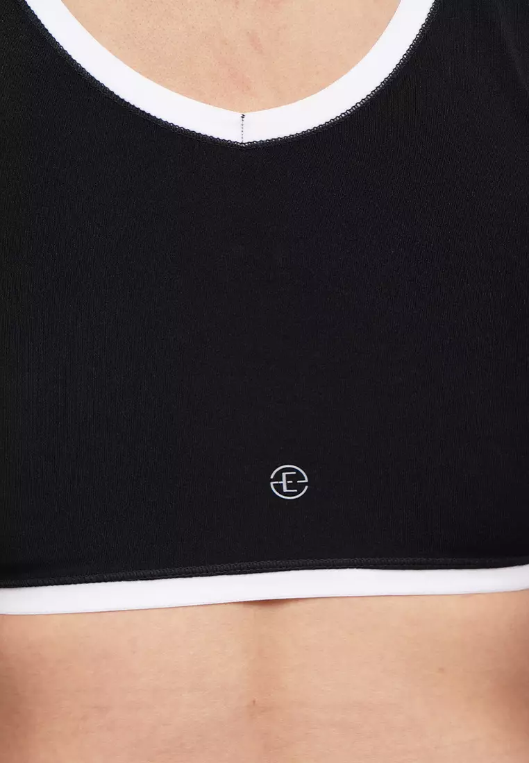 Contrast Lining Medium Impact Sports Bra