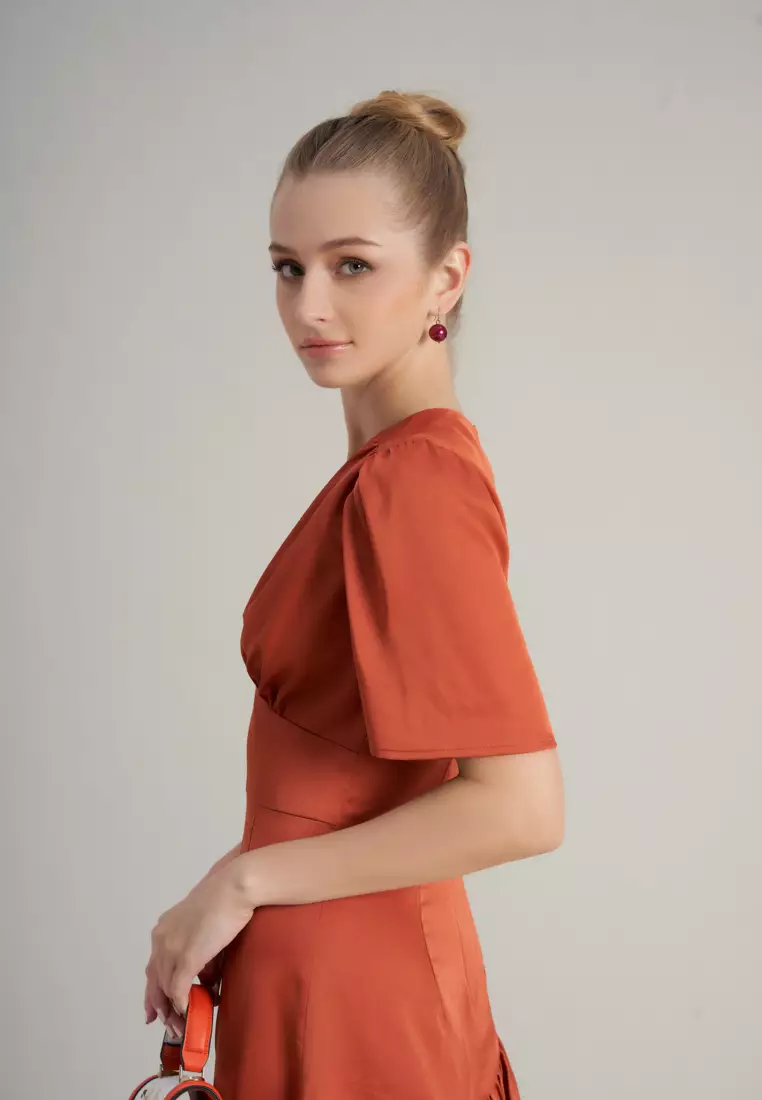 De Soleil Midi Silk Dress