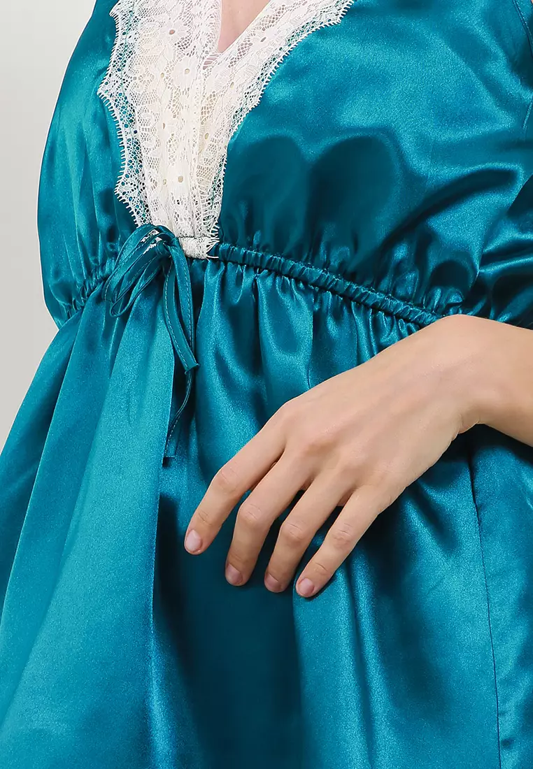 Kimono Satin Silk Set Daster Tanktop Sleepwear