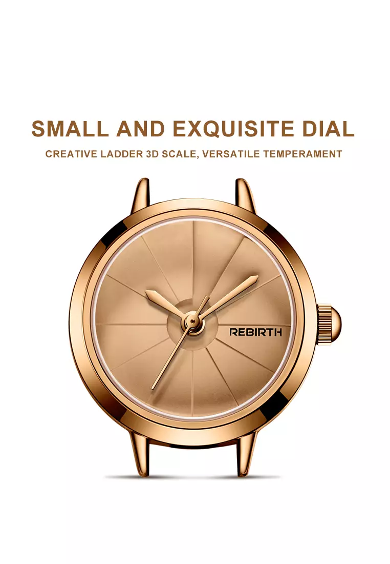 Jam Tangan Wanita Gaya Korea yang Elegan Tali Kulit Anti Air Jam Tangan Cewek Cokelat