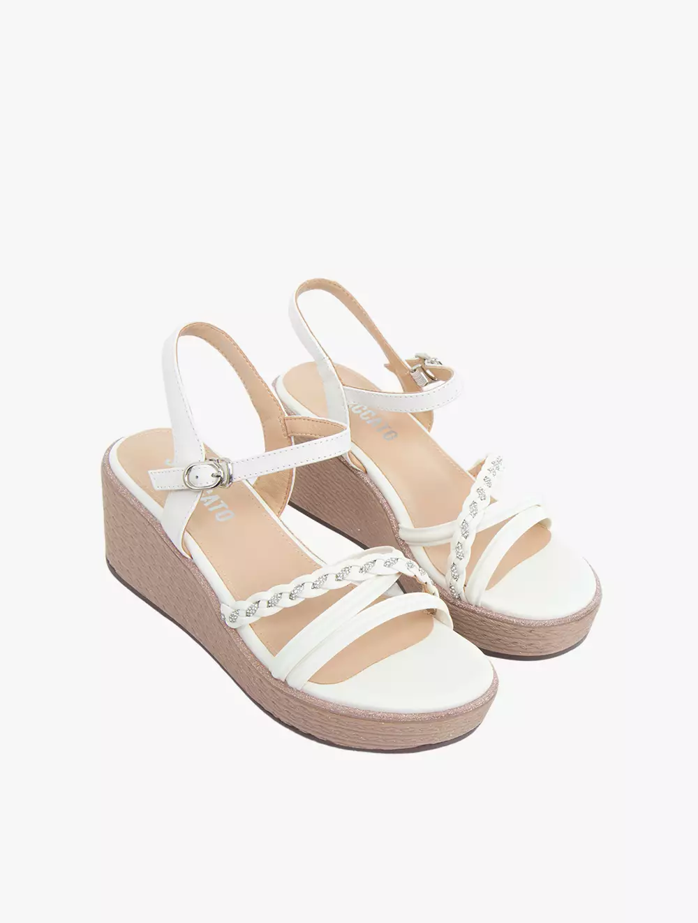 Staccato Women's 22181-018 Sandal Wedges - Beige