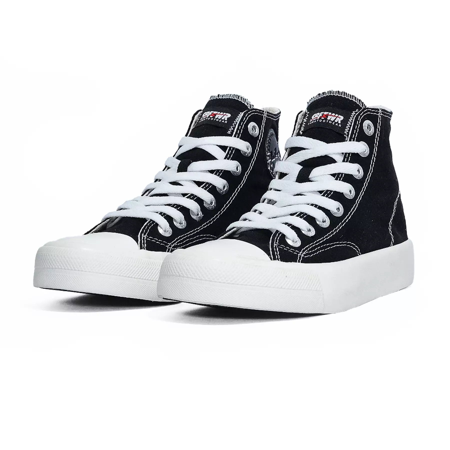 Saba Vintage High Black White