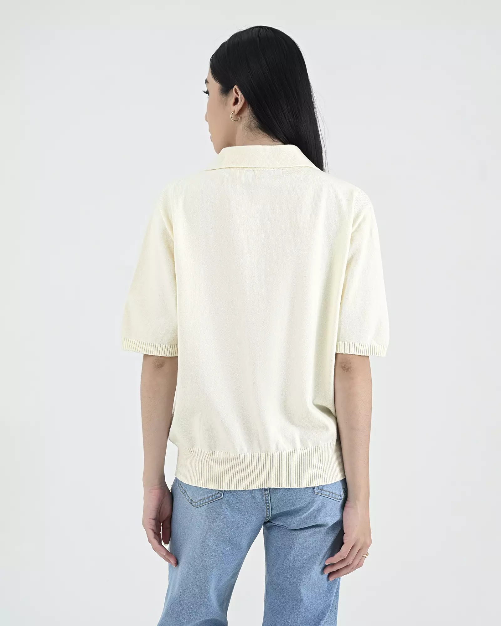 Geulis.id BORINI KNIT TOP - Brokenwhite