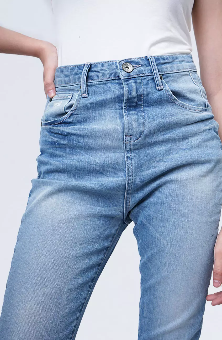 Celana Jeans Wanita Skinny Hi-Waist G5 Series Light Blue