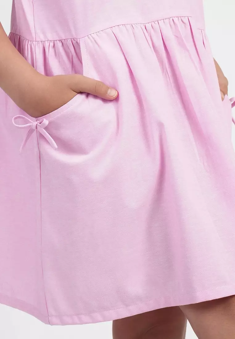 Treehouse Girls Paige Bow-Pocket Girl's Dress