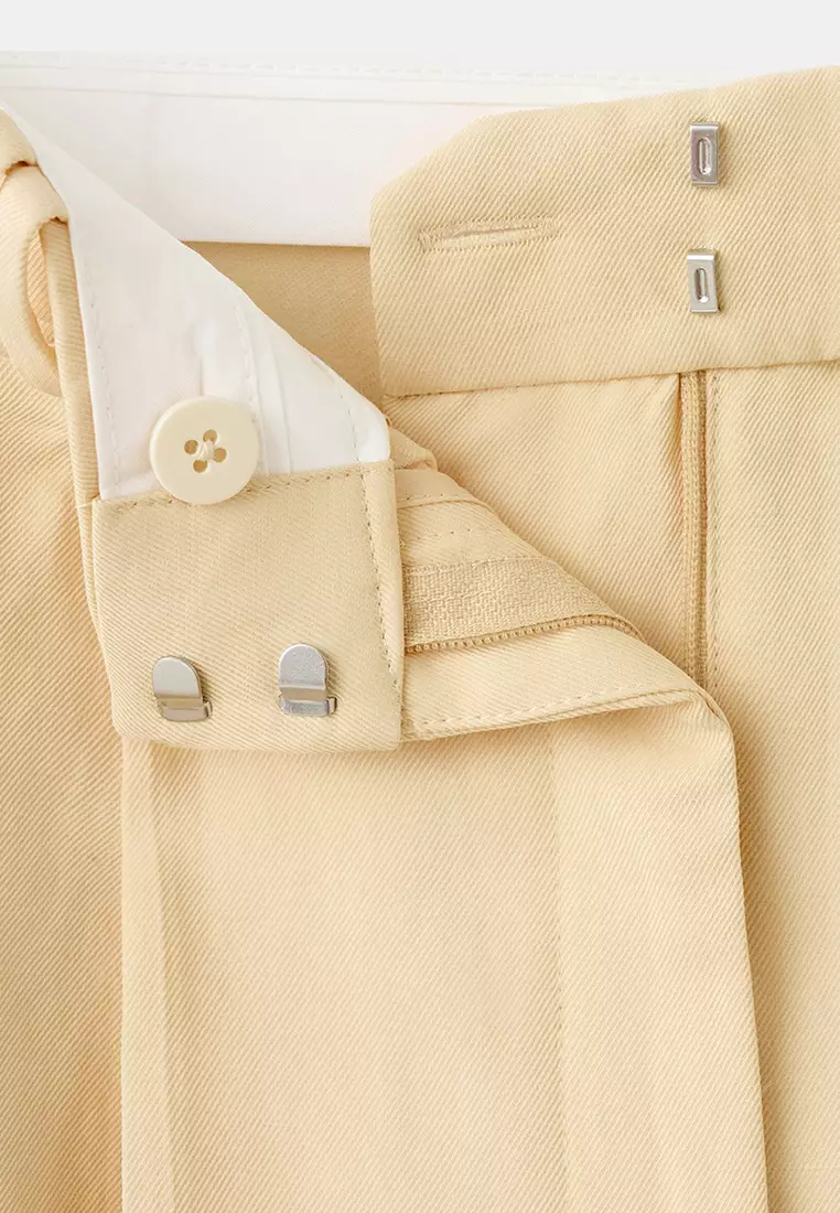 Straight Linen-Blend Trousers