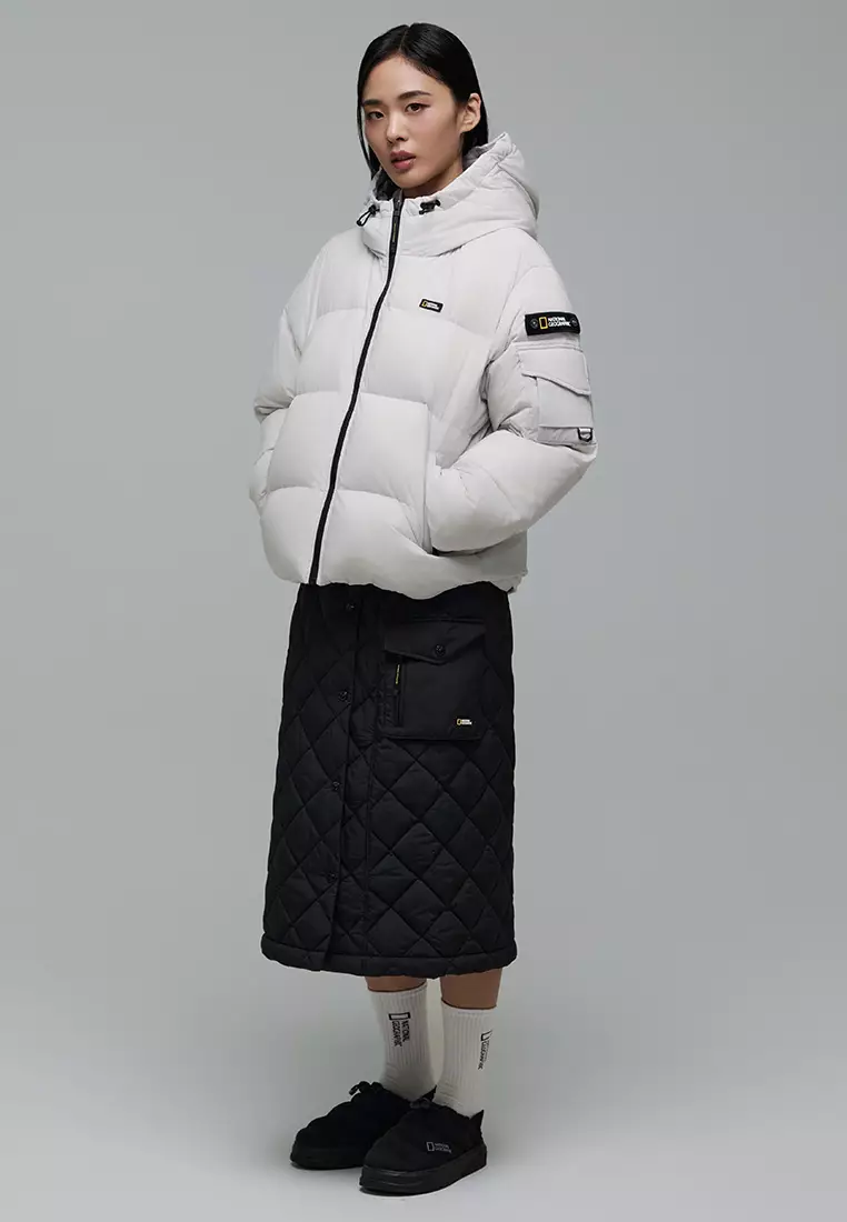 Women's GOLDEN MOLE Cropped Hooded Down Jacket