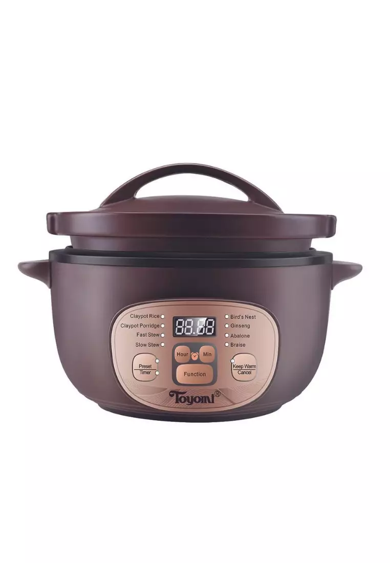 Toyomi 0.8L Electric Rice Cooker & Warmer with Stainless Steel