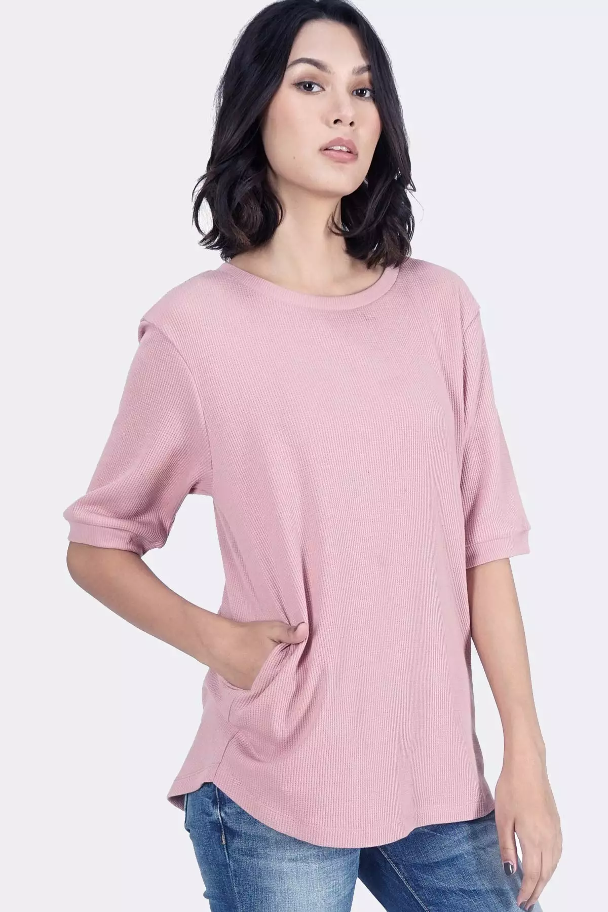 Kaos Wanita Elley Pink
