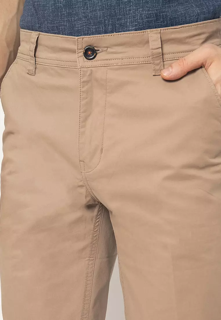 LGS - Celana Chinos Pendek Pria - Katun - Reguler Fit - Stretch - CSS.581.S080