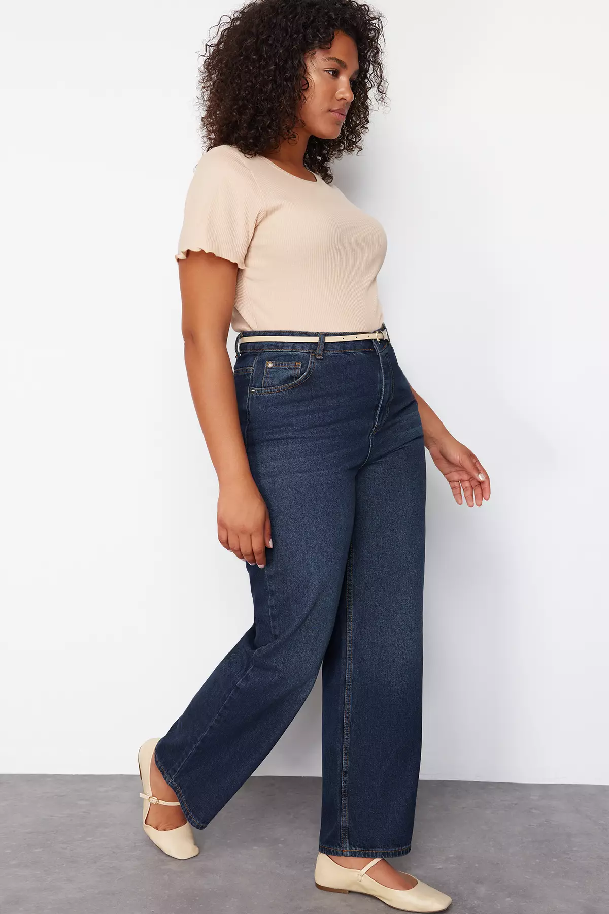 Plus Size Straight Jeans
