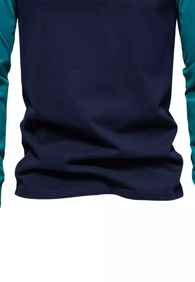 Contrast-color Embroidered T-shirt‌ AX-TS2017