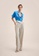 Mango 藍色 Linen-Blend Short-Sleeve Shirt 007D9AAA125164GS_5