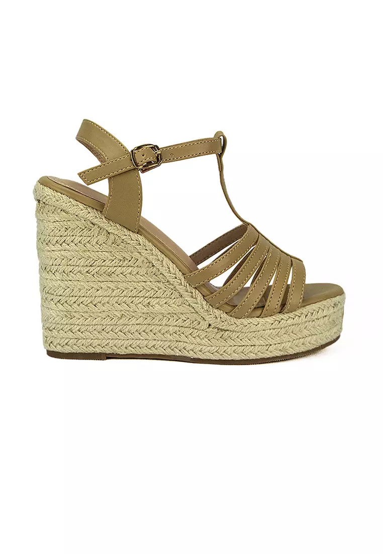 Discount on Mario D' boro Runway  shoes - SKU: Women's Wedge Sandals LW 25234 Taupe C36