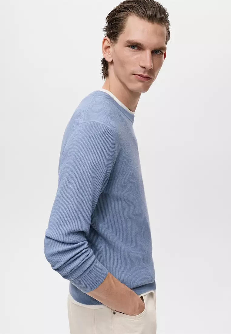 Fine Rib-Knit Sweater