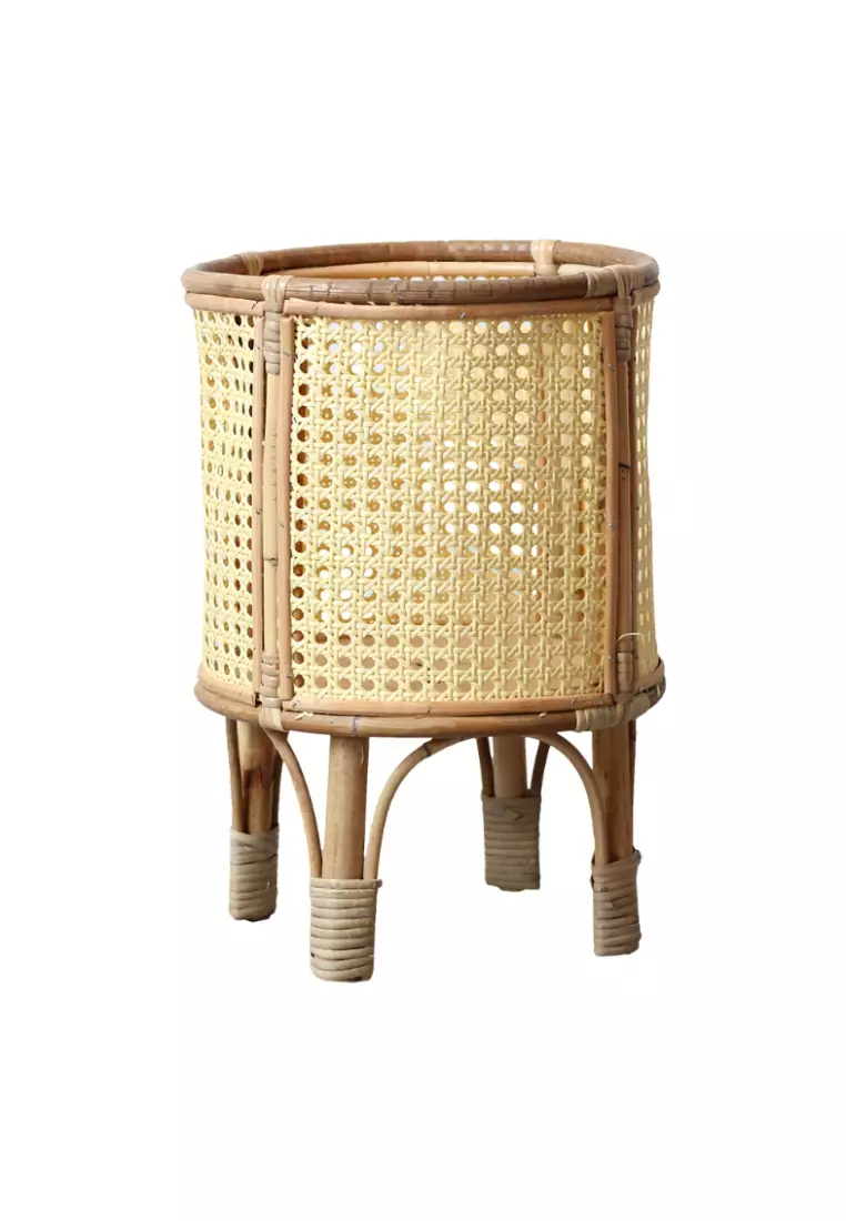 Buy DILAS HOME Round Rattan Cane Plant Pot Stand Online ZALORA Malaysia