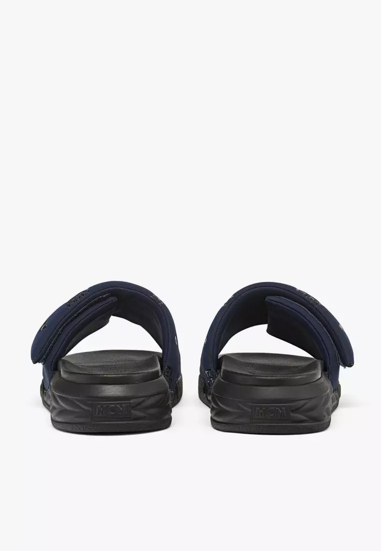 Slide Sandals in Monogram Neoprene