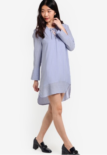 Collection Lace Up Shirt Dress