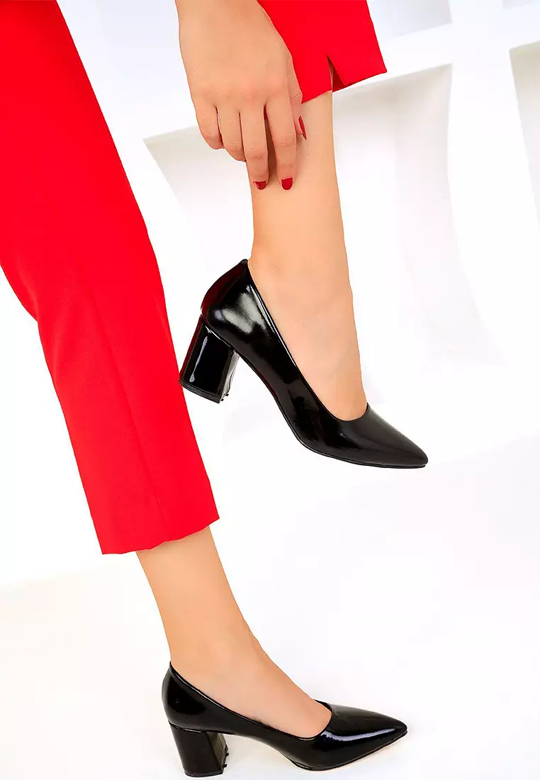 Pointed Toe Block Heels