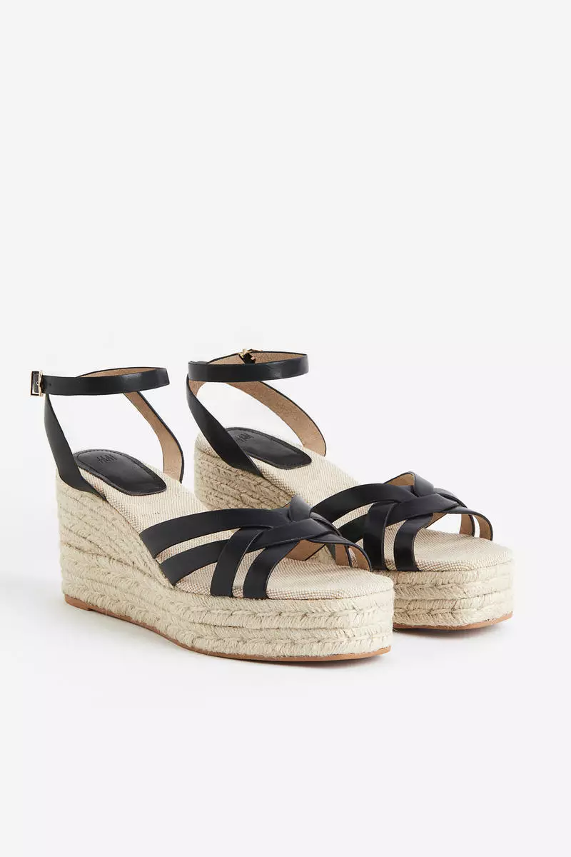 Wedge-heeled espadrilles